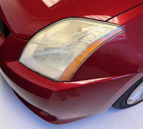 Red Headlight Before